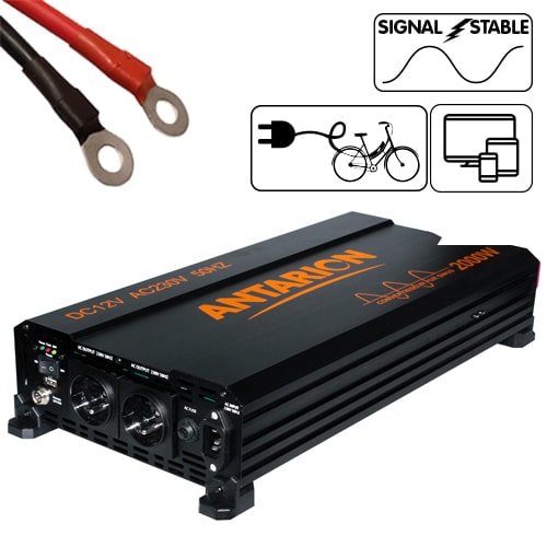 Convertisseur 12V 2000W Pur Sinus ANTARION