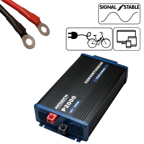 Convertisseur 12V 2000W Pur Sinus ANTARION
