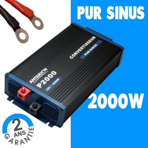Convertisseur 12V 2000W Pur Sinus ANTARION