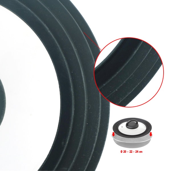 Couvercle pour casserole ou pole de 20, 22, 24 cm