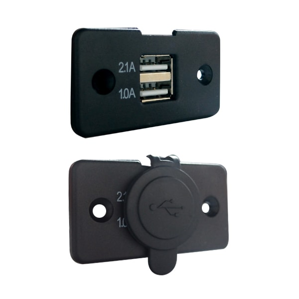 PHONOCAR - Prise USB 2,1A encastrable avec convertisseur 12V/5V - 931869