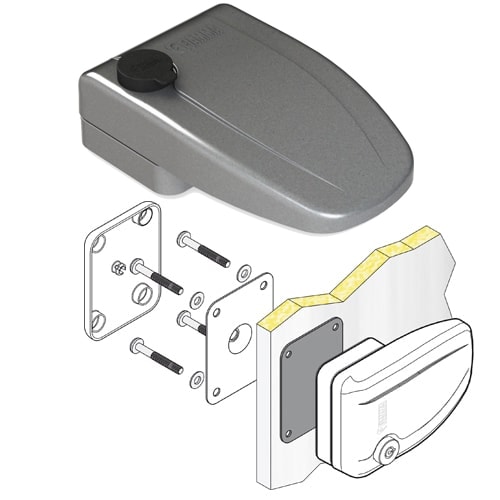 Serrures Safe Door FIAMMA gris - Lot de 3