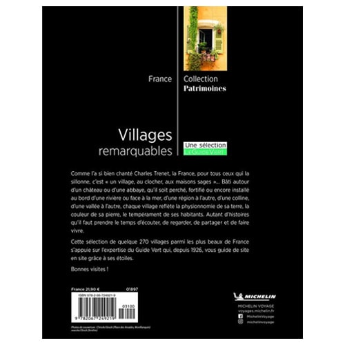Livre Michelin Villages remarquables de France