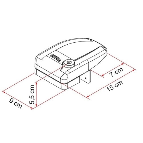 Serrures Safe Door Frame FIAMMA - Lot de 3