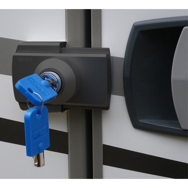 Lot de 3 Verrous IMC Porte cellule et coffres intgrs noirs