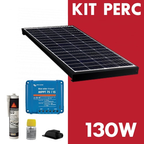 Kit Panneau Solaire Pliable 130W + MPPT 75/10 SmartSolar + Kit Câble  solaire (2 x 5 mètres) + MC4