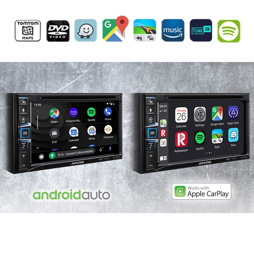 Station multimdia PACK ALPINE INE-W611DC + camra IDCAM 120FRCA