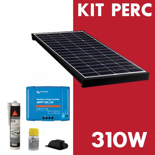 Kit Panneau Solaire 100W + Contrôleur de charge solaire 30A pour