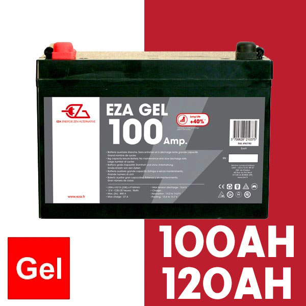 Batterie décharge lente Power Battery 12v 118ah AGM-GEL