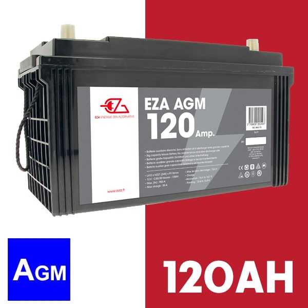 Batterie auxiliaire Power Line Gel 120 AH Powerlib