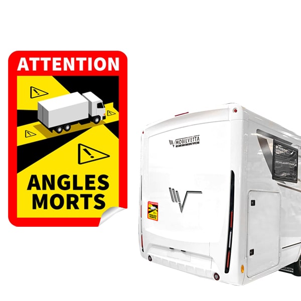 Autocollant Angles-morts OBLIGATOIRE pour vhicules de plus de 3T5 (lot de 3)