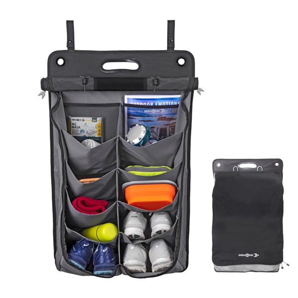 Lot De 2 Organiseurs Suspendus Pliables - Poches Multiples - Pour Salle De Bain, Cuisine, Camping - Montage Porte Ou Mur