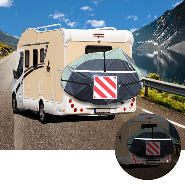 Silvotek Housse pour Camping Car - Housse Pare Brise Camping Car avec 2  lumières LED, Attaches de Boucle améliorées Housse pour Caravane