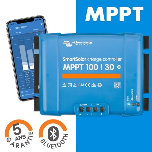 Rgulateur de charge MPPT Bluetooth Victron SmartSolar 30A 440W 