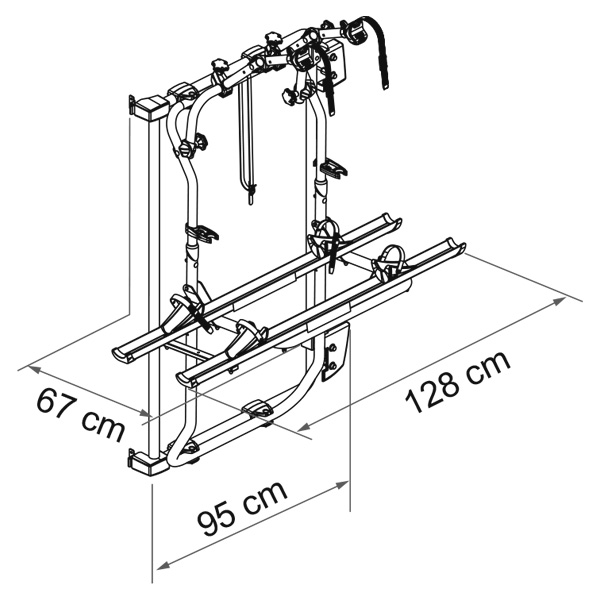 Porte-v�los Fiamma Carry-bike Ducato Frame apr�s 2007