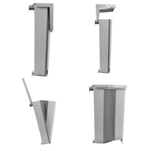 Poubelle pliable 8L PILLAR FOLD AWAY avec couvercle
