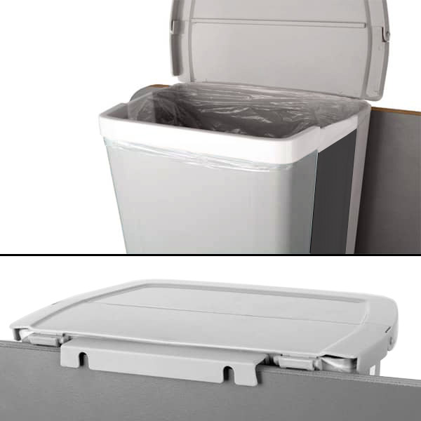 Poubelle pliable 8L PILLAR FOLD AWAY avec couvercle