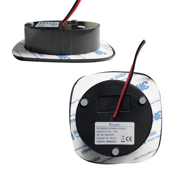 Chargeur de tlphone 12V  induction encastrable