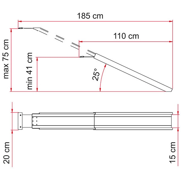 Rampe tlescopique Fiamma Carry-Ramp