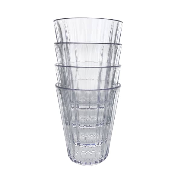 Lot de 4 verres acryliques 25cl