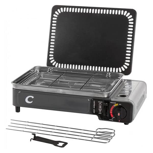 Rchaud portable avec grill et plancha  cartouche 