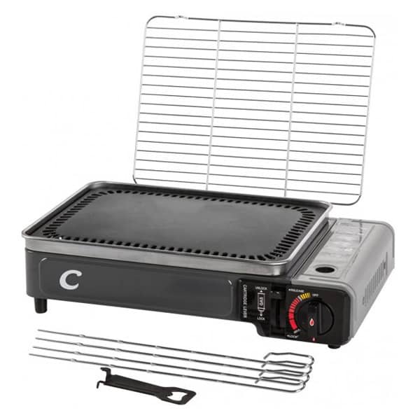 Rchaud portable avec grill et plancha  cartouche 