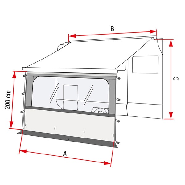 Facade store Fiamma BLOCKER PRO 280