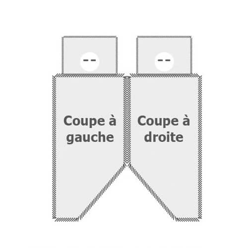 Lit tout fait 140x190 PRISME Coup  gauche