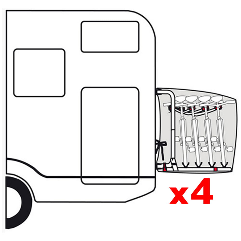 Housse Bike Cover PREMIUM S FIAMMA 4 v�los