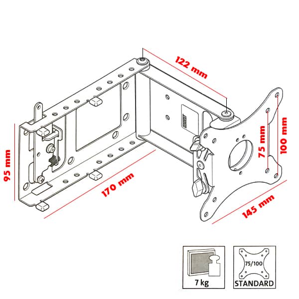 Support TV NOVUS 180 degrs