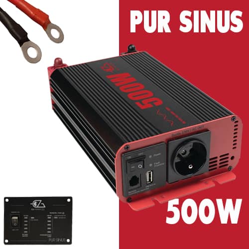 Convertisseur 12V / 220V - 500 W - PEARL