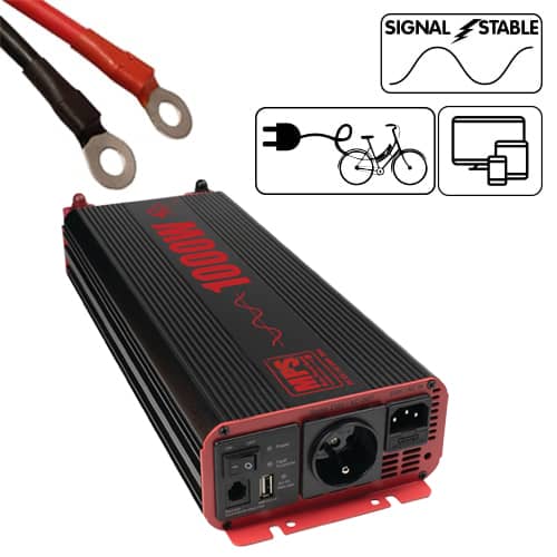 Convertisseur Pur Sinus 1000W EZA avec commande dporte