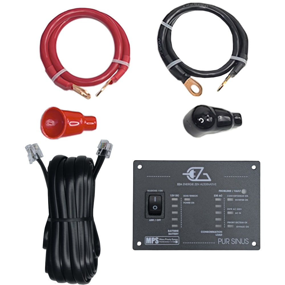 Convertisseur Pur Sinus 2000W EZA avec commande dporte