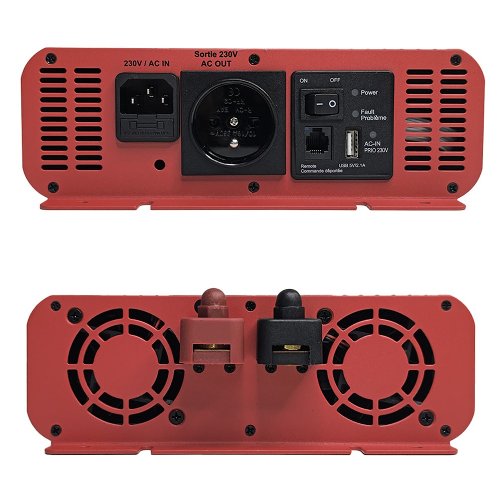 Convertisseur Pur Sinus 2000W EZA avec commande dporte