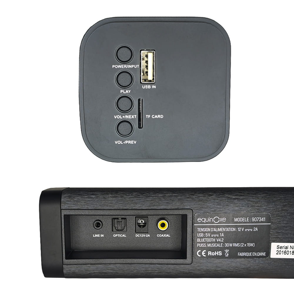 Barre de son bluetooth 48cm Soundfix EQUINOXE