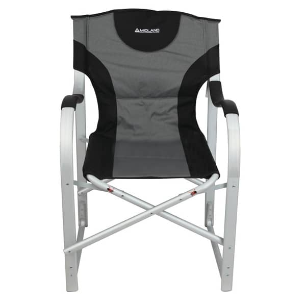 Fauteuil directeur Big Size noir & gris chin