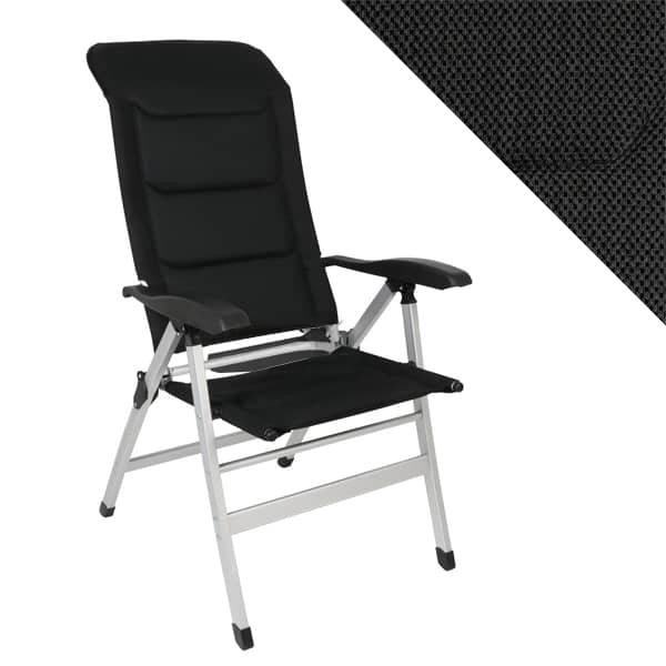 Fauteuil Alu Confort MESH Noir Bayasun