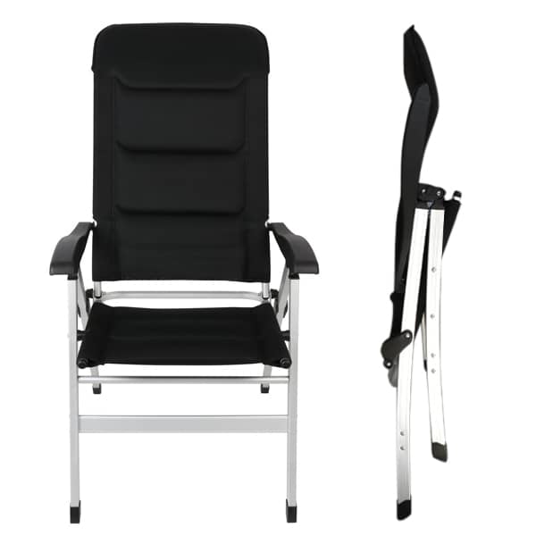 Fauteuil Alu Confort MESH Noir Bayasun