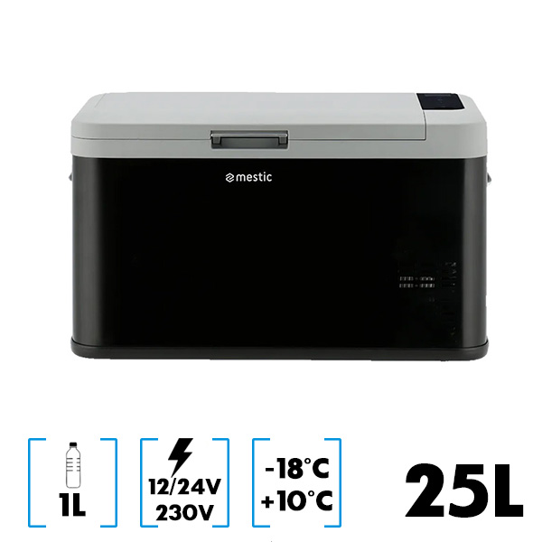 Glacire 25L  compression 12/24V et 230V MESTIC MCC-25 AC/DC