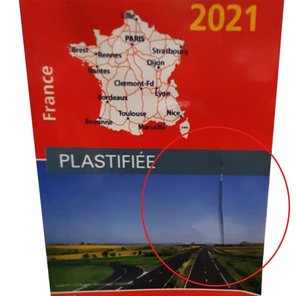 Carte de France plastifie Michelin 2021 Reconditionne