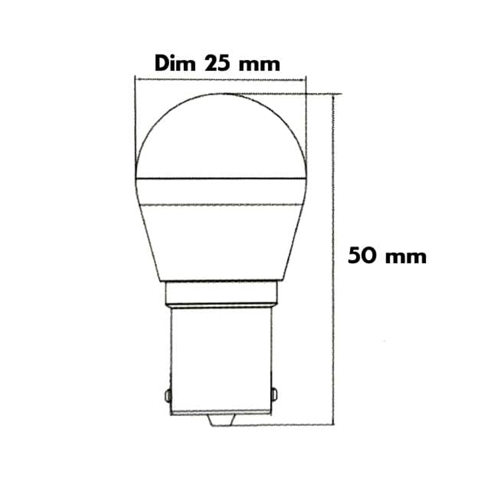 Ampoule LED BA15S 65lm 0,6W