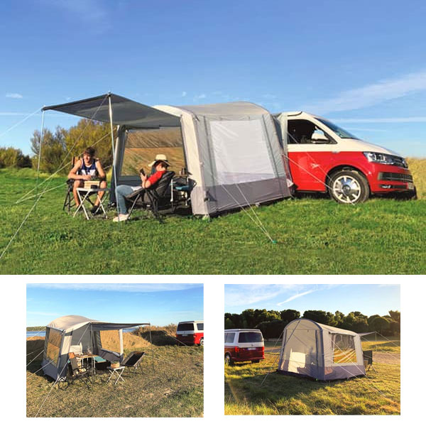 Auvent gonflable Summer Line pour camping car - Équipement caravaning