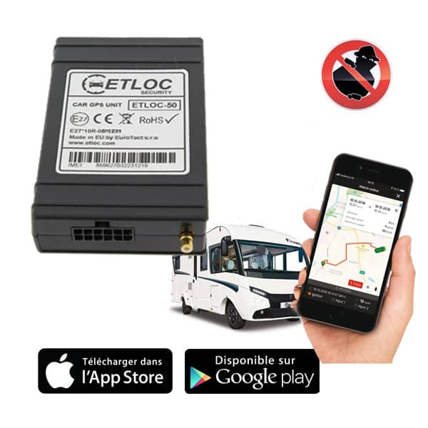 Tracker GPS ETLOC pour  vhicules de loisirs