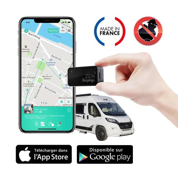 Tracker GPS Zen pour  vhicules de loisirs avec abonnement 3 ans inclus