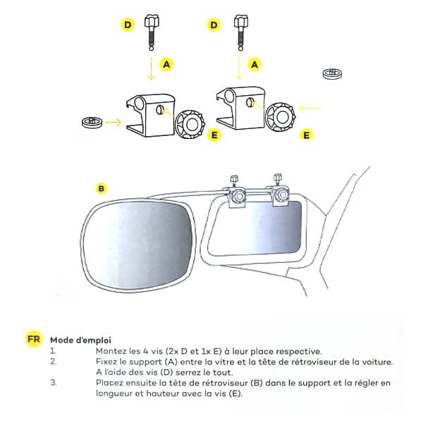 Paire de rtroviseurs ARGUS HABA 