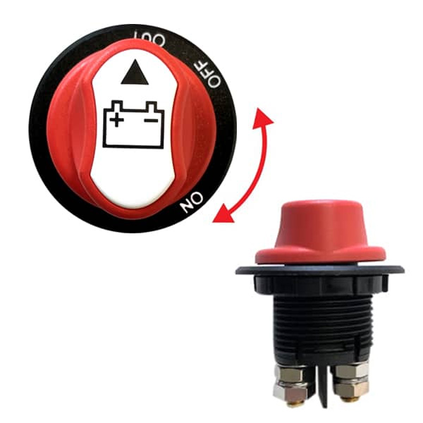 Coupe batterie 24V  cble 100A avec cl