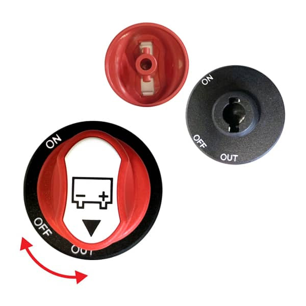 Coupe batterie 24V  cble 100A avec cl