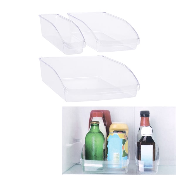 Lot de 3 botes dans rangement pour rfrigrateur
