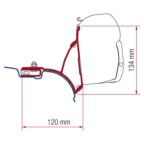Adaptateur store Fiamma F45S F70 VW T5 T6 