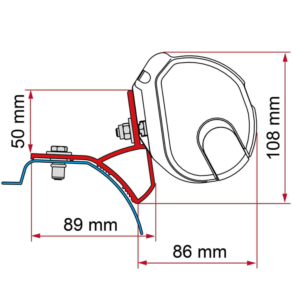Adaptateur store FIAMMA F35 pour Trafic depuis 2014